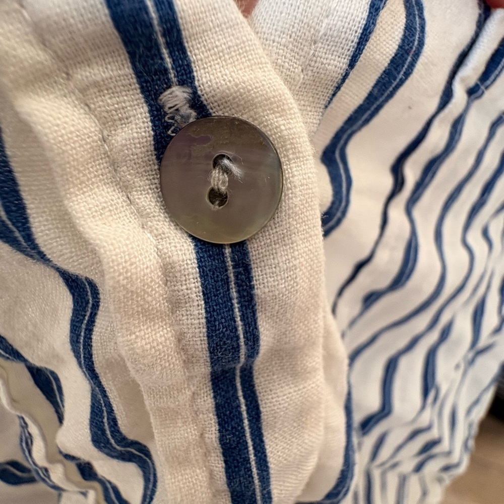 Zara Blue and White Striped Shirt - Picture 4 of 4